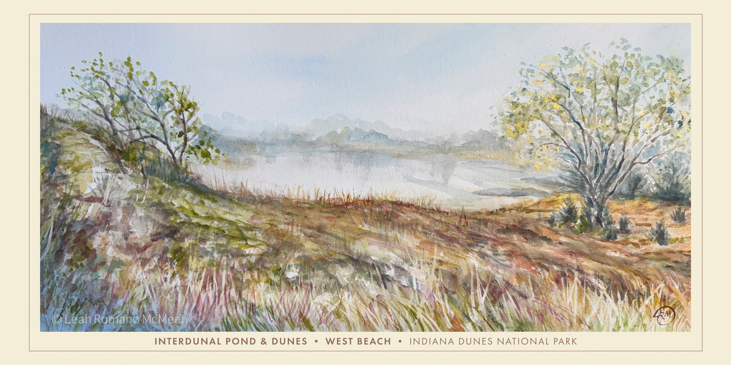 West Beach Indiana Dunes National Park – Giclée Print from Watercolor Original