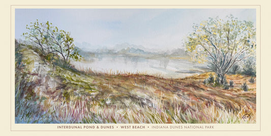 West Beach Indiana Dunes National Park – Giclée Print from Watercolor Original