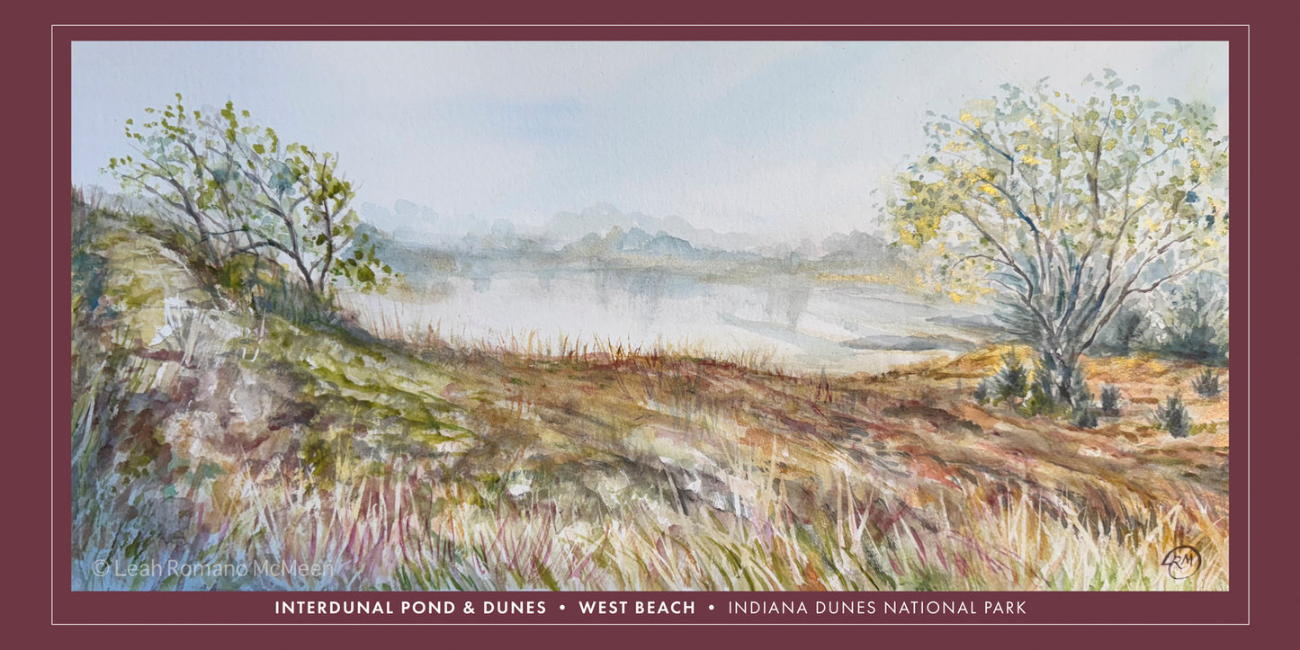 West Beach Indiana Dunes National Park – Giclée Print from Watercolor Original