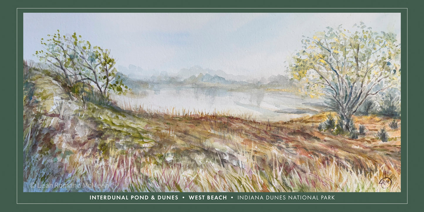 West Beach Indiana Dunes National Park – Giclée Print from Watercolor Original
