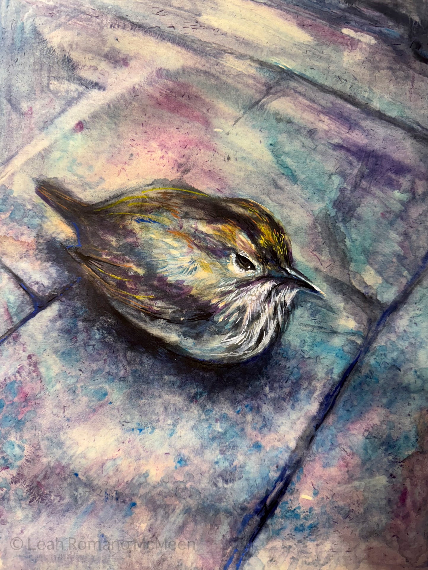 Ovenbird Watercolor Painting